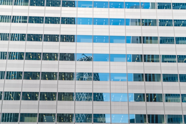 Windows of business building