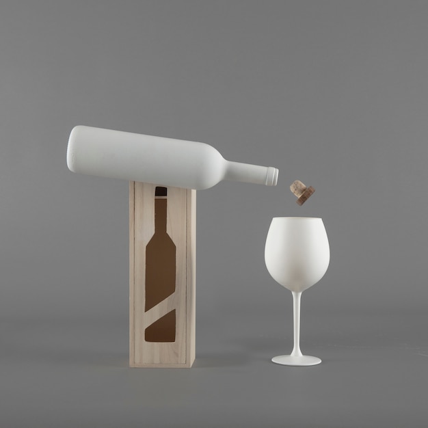 Wine set mockup