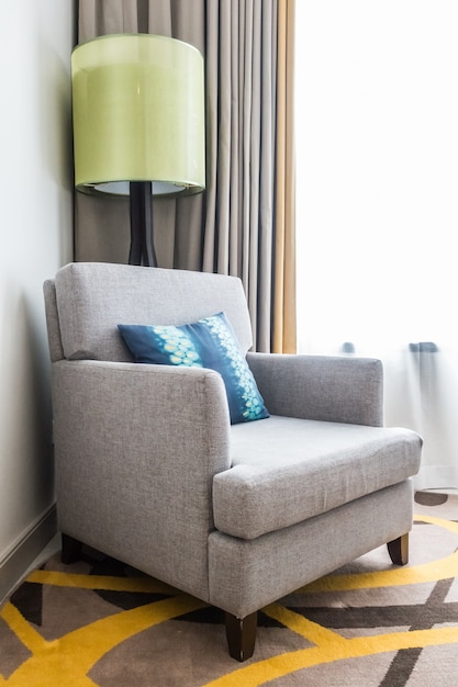 Free photo wingback couch