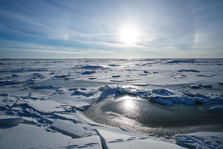Free Photo winter bay