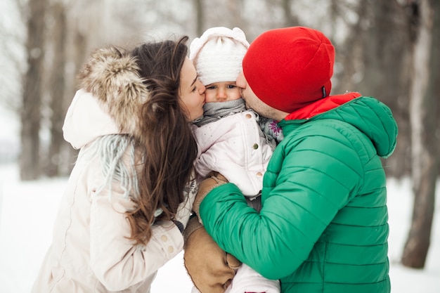 winter snow nature mother child