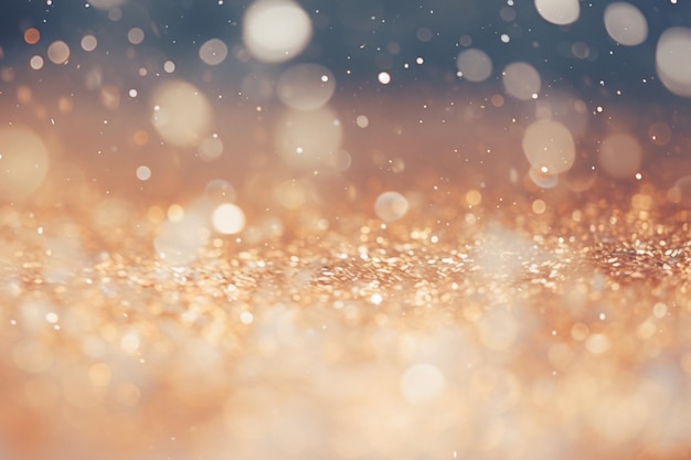 Winter snowflakes and bokeh lights background template