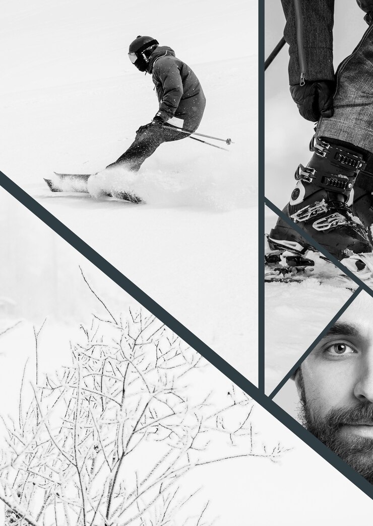 Free Photo winter sports collage design