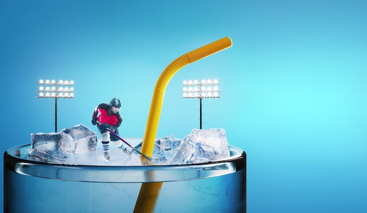 Free Photo winter sports concept composition