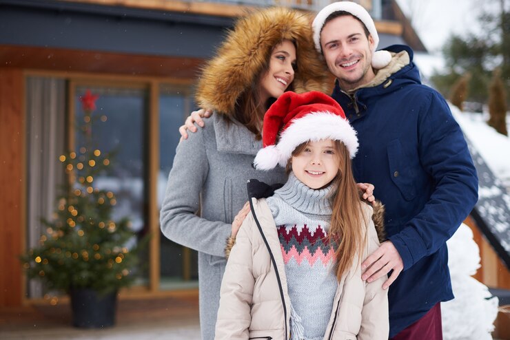 Free Photo winter vacations on tourist resort