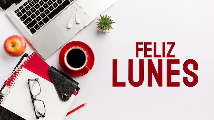 Free Photo wishing happy monday in spanish