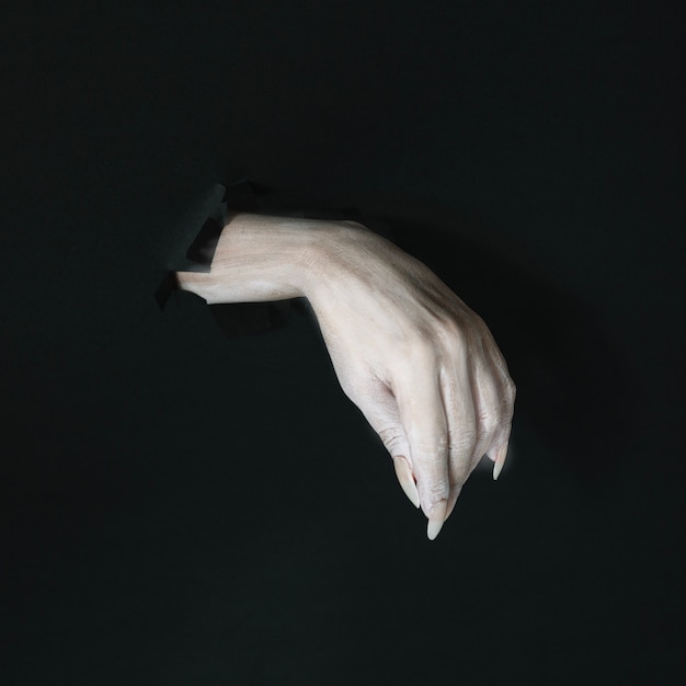 Witch hand from wall
