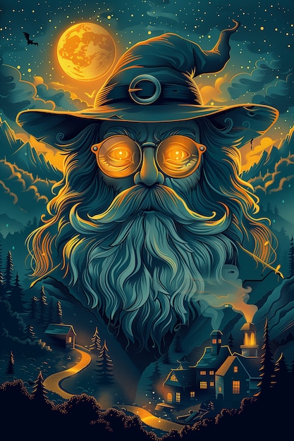 wizard cartoon illustration