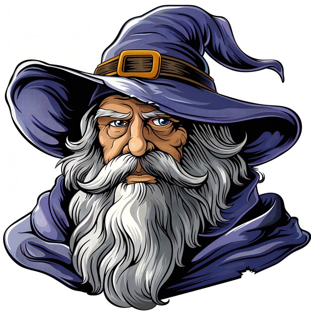 Wizard cartoon illustration