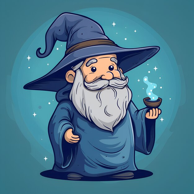 wizard cartoon illustration