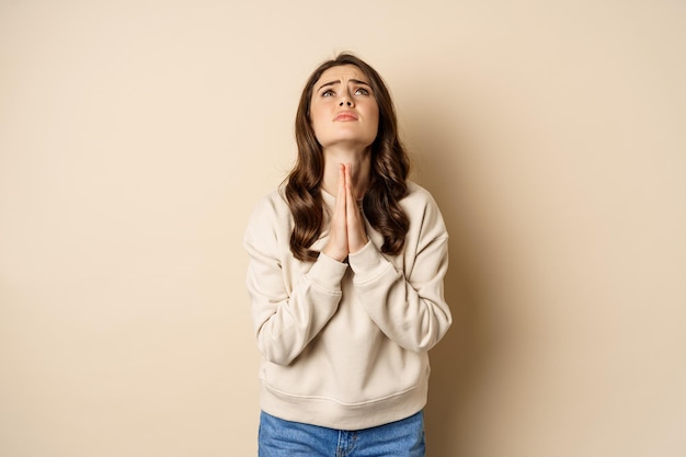 Woman Begging and Pleading God – Free Stock Photos