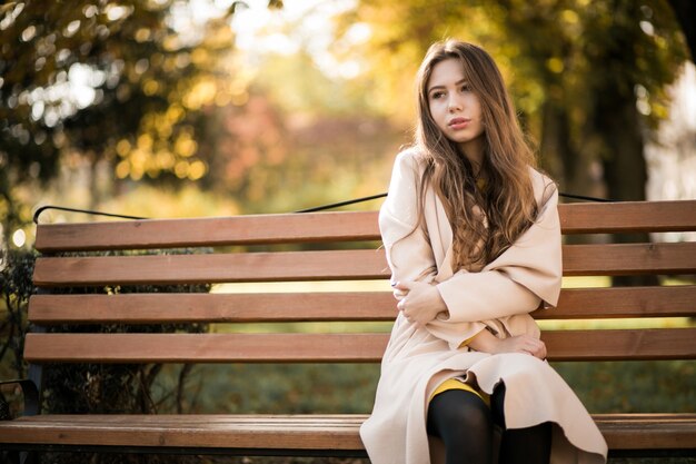 Woman on the bench