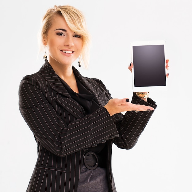 Woman in business outfit