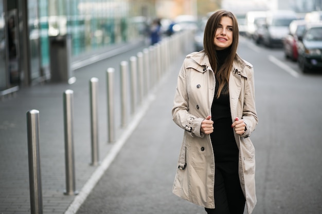 Free photo woman in coat