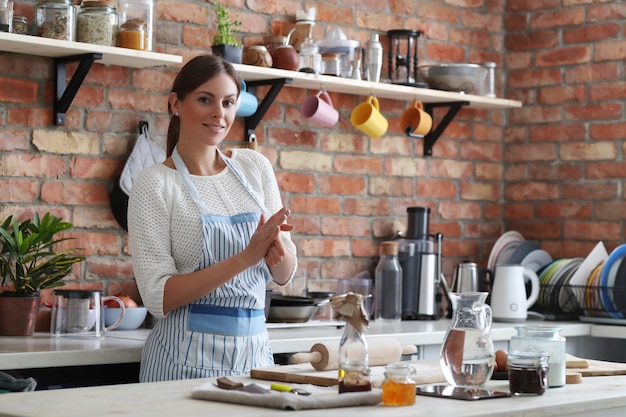 Woman cooking