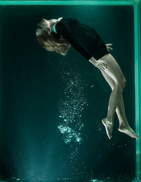 Woman diving