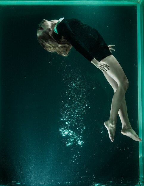 Woman diving