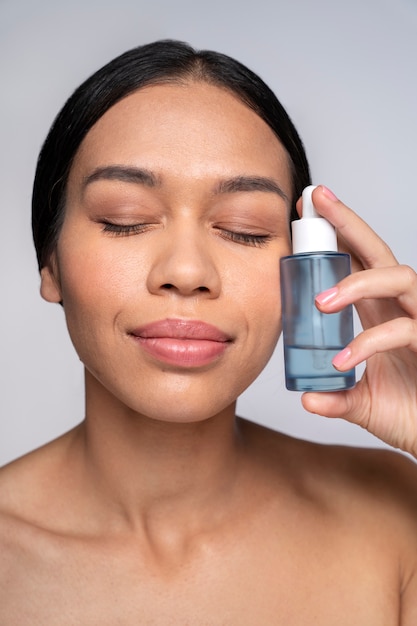 Woman doing beauty and care treatments