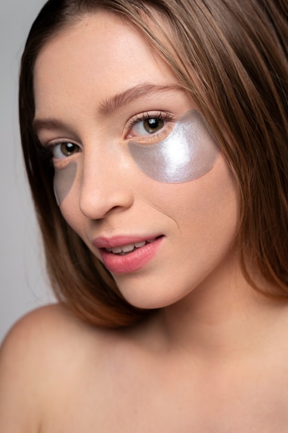 Woman doing beauty and care treatments