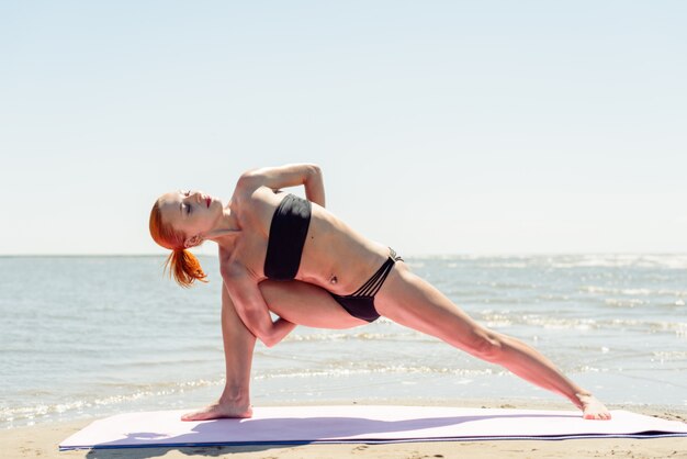 Woman doing yoga