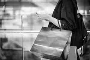 Free photo woman enjoy shopping concept