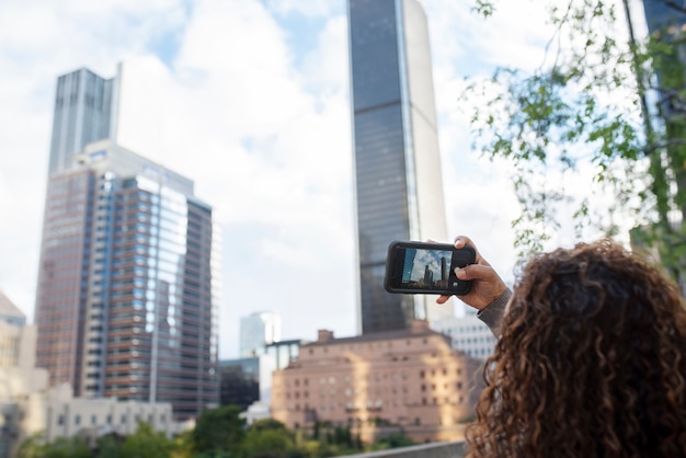 Free photo woman enjoying her exterior hobbies