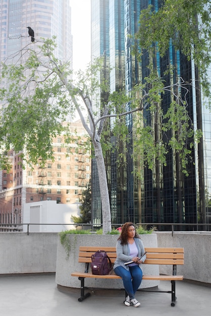 Woman enjoying her exterior hobbies