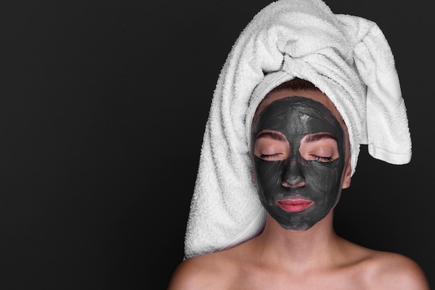 Woman enjoying skin care treatment