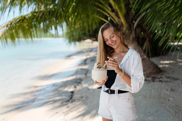 Woman enjoying their sunny holiday