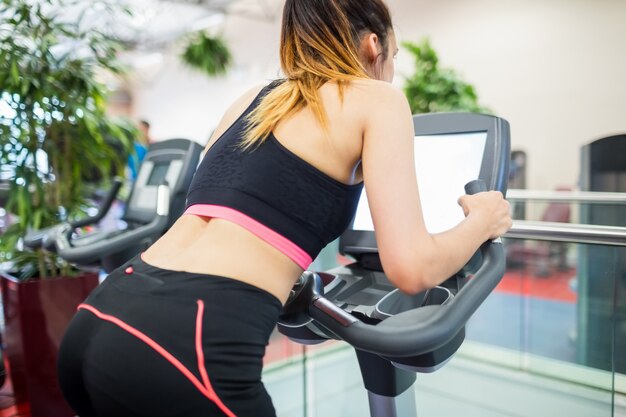 exercise bike with tv screen