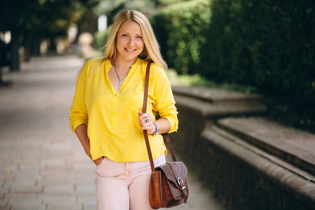 Woman happy on a sunny day outside