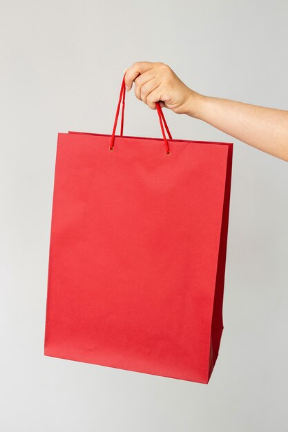 Woman holding shopping bag