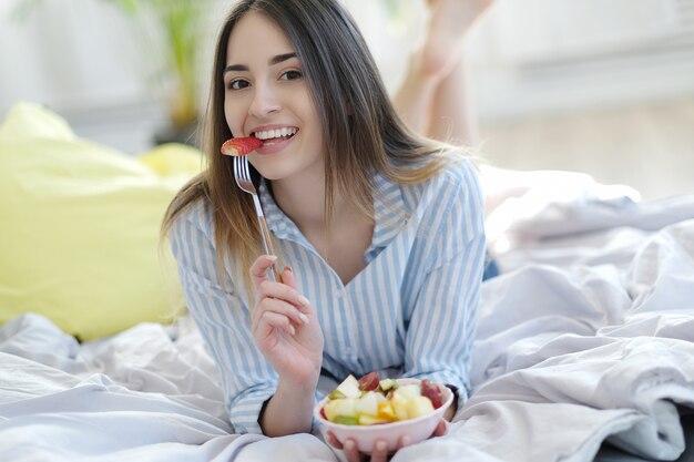 Woman at home