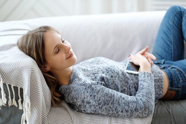 Woman at home