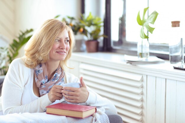 Woman at home