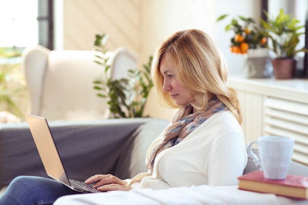 Woman at home