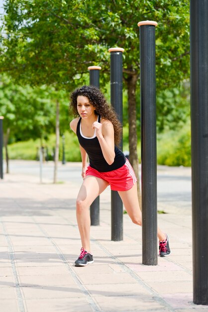 Woman improving her speed