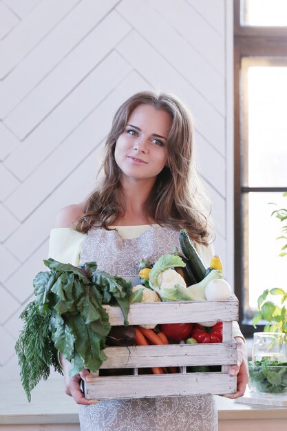 Woman in the  kitchen