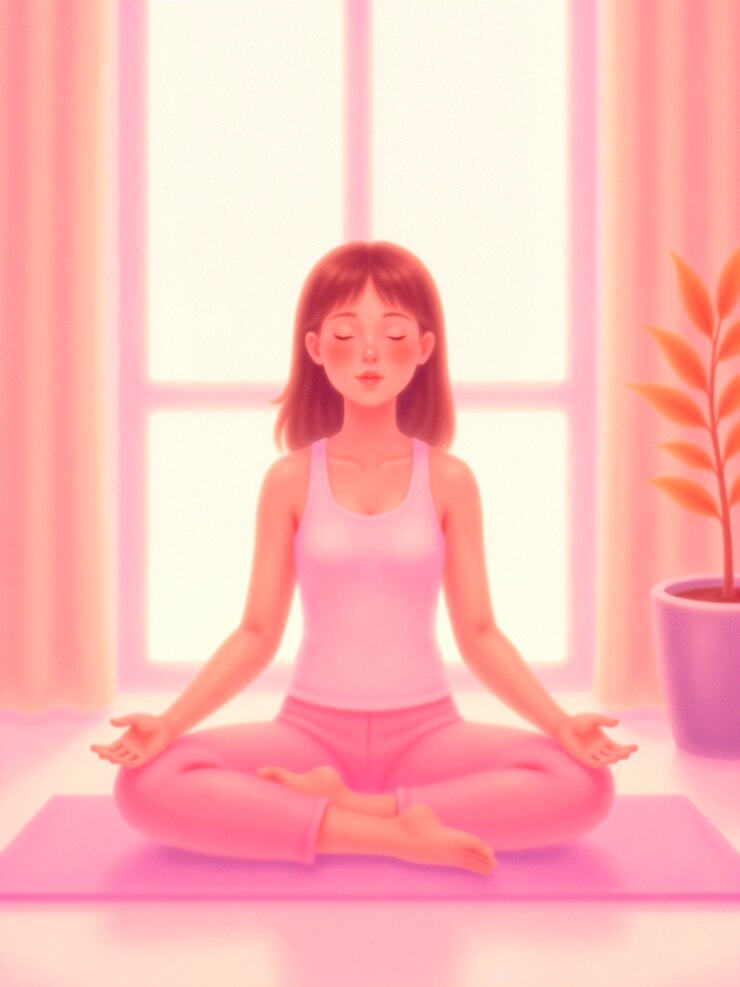 무료 Photo 평화 롭고 조용한 환경 에서 명상 하는 여자
