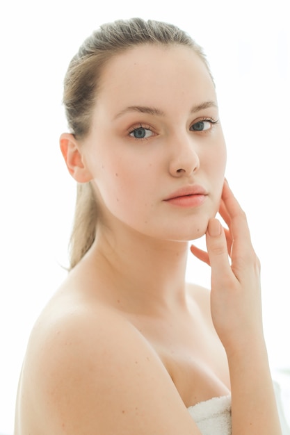 Woman portrait, skin care concept