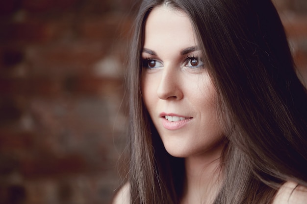 Woman posing at home