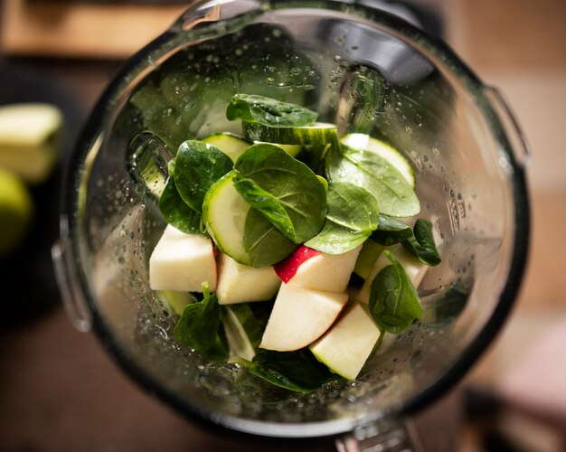 Woman preparing her juice recipe