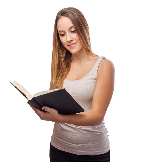 Woman reading a book