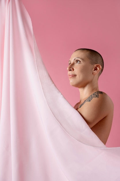 Free photo woman recovering after breast cancer