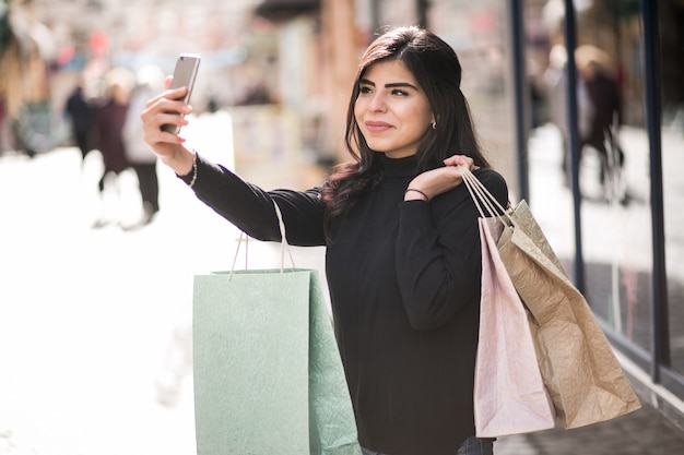 Woman shopping