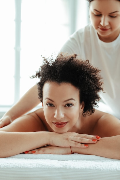 Woman in SPA