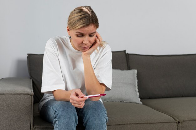 woman suffering from infertility