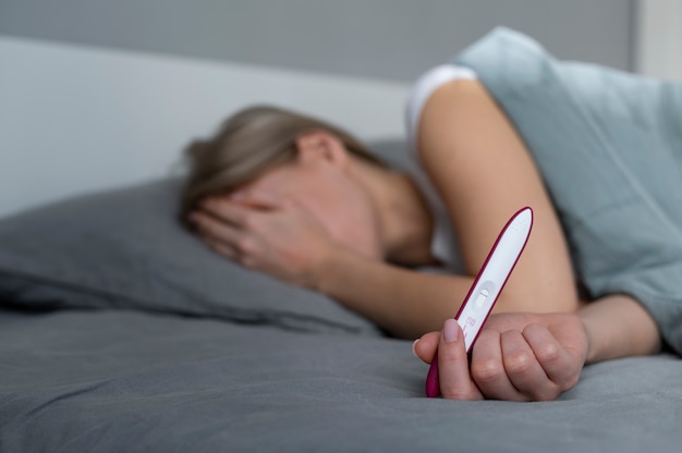 woman suffering from infertility