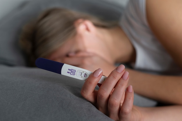 woman suffering from infertility