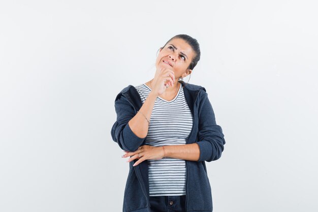 Woman in t-shirt